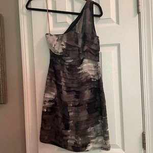 Aqua XS one shoulder cocktail dress